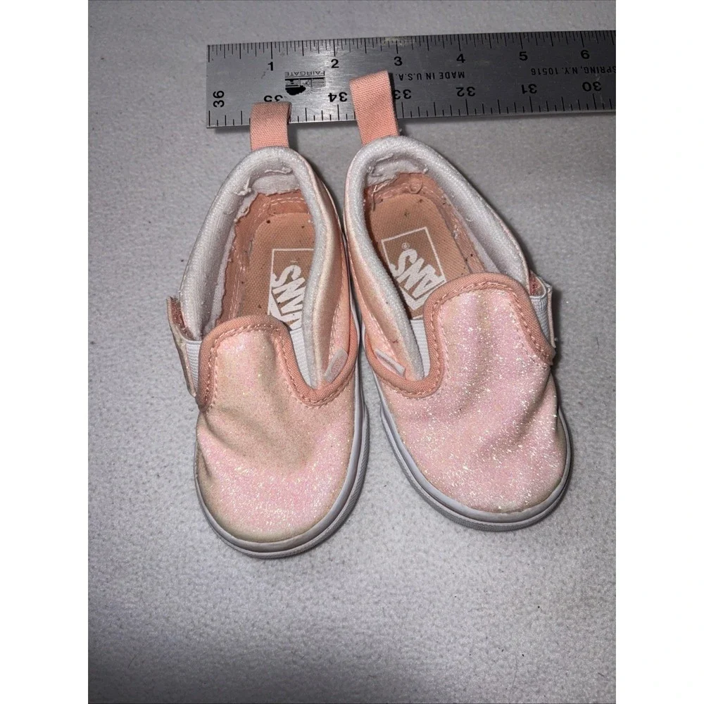 Vans Toddler Slip On Glitter Shoe Size 6
